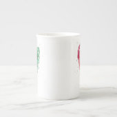 おもしろいガーリー決して忙しFizzyの骨の中国ムー ボーンチャイナマグカップ (正面)