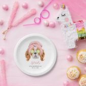 おもしろいガールズスパバースデーパーティー ペーパープレート (パーティー)