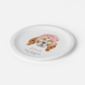 おもしろいガールズスパバースデーパーティー ペーパープレート (アングル)