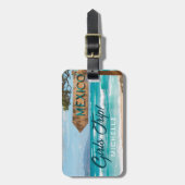 おもしろいガールズトリップ!メキシコカスタム ラゲッジタグ (正面縦)