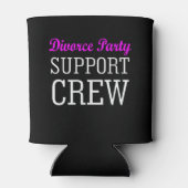 おもしろいガールズナイトアウトサポートクルー離婚パーティー 缶クーラー (裏面)