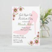 おもしろいガールズナイトウアバチェロレッテ招待状 招待状 (スタンド正面)