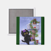 おもしろいキストマキャットマウスフクロウ作成 マグネット (正面/裏面)