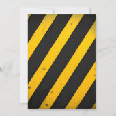 おもしろいキッシンプルズ建築トラック5th誕生日 招待状 (裏面)