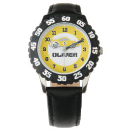 おもしろいキッズイエローカー名&年齢腕時計 腕時計
