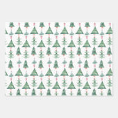 おもしろいキッズウォーターカラークリスマスホリデー ラッピングペーパーシート (正面)