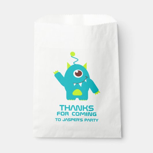 おもしろいキッズエイリアン誕生日パーティーの好意バッグ フェイバーバッグ (正面)