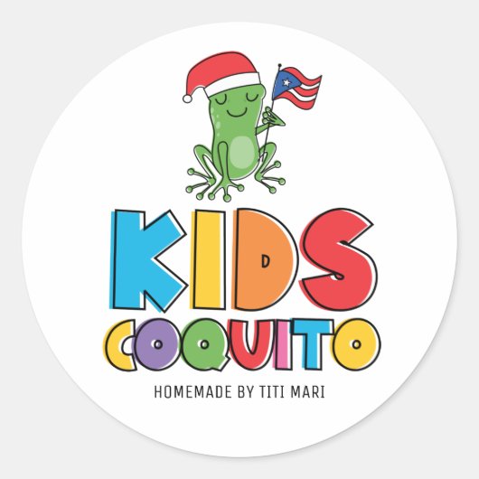 おもしろいキッズコキト ラウンドシール (正面)