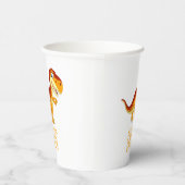 おもしろいキッズディノ金ゴールドを解放 紙コップ (右)