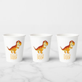 おもしろいキッズディノ金ゴールドを解放 紙コップ