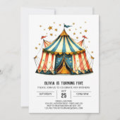 おもしろいキッズデジタルサーカス誕生日 招待状 (正面)