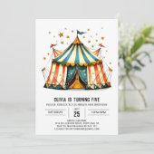 おもしろいキッズデジタルサーカス誕生日 招待状 (スタンド正面)