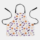おもしろいキッズハロウィンパターン エプロン (正面)