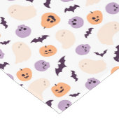 おもしろいキッズハロウィンパターン ショートテーブルランナー (コーナー)