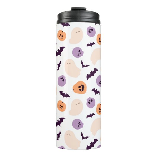 おもしろいキッズハロウィンパターン タンブラー (正面)