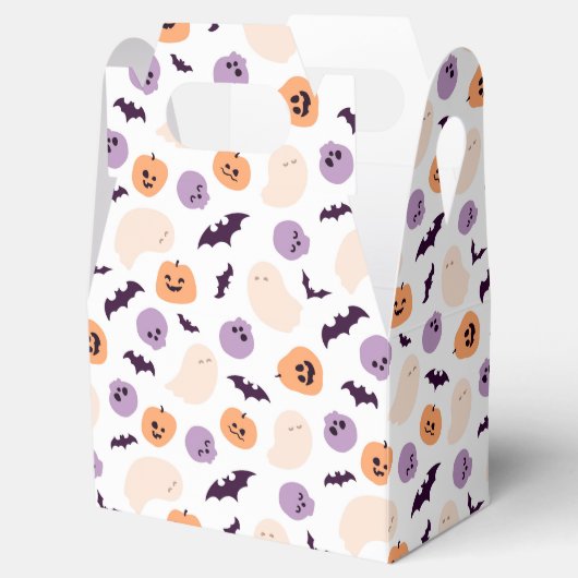 おもしろいキッズハロウィンパターン フェイバーボックス (オープン)