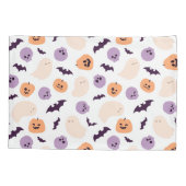 おもしろいキッズハロウィンパターン 枕カバー (裏面)