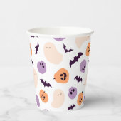 おもしろいキッズハロウィンパターン 紙コップ (左)
