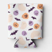 おもしろいキッズハロウィンパターン 缶クーラー (正面)