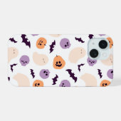 おもしろいキッズハロウィンパターン iPhone 15ケース (裏面横)
