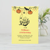 おもしろいキッズハロウィン不気味誕生日の招待を取得しよう 招待状 (スタンド正面)