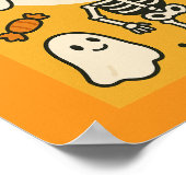 おもしろいキッズハローウィンパーティ ポスター (角)