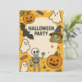 おもしろいキッズハローウィンパーティ 招待状 (スタンド正面)