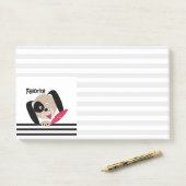 おもしろいキッズマンガお気に入りのー犬の白い子犬 ポストイット (デスク)