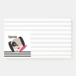 おもしろいキッズマンガお気に入りのー犬の白い子犬 ポストイット