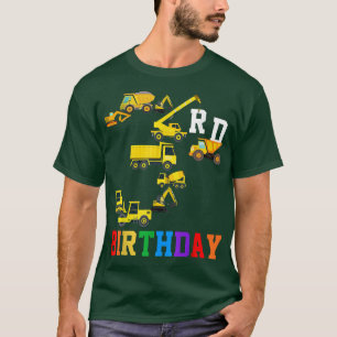 おもしろいキッズ3日建築トラック3年間 Tシャツ