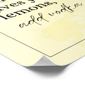 おもしろいキッチンアートのポスター – Life You与え Lemons ポスター (角)