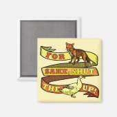 おもしろいキツネダック動物パン マグネット (正面/裏面)