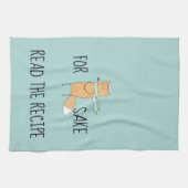 おもしろいキツネ用読レシピキッチンタオル キッチンタオル (横)