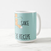 おもしろいキツネ用読レシピ コーヒーマグカップ (正面右)