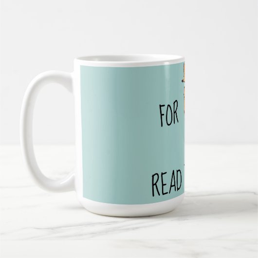 おもしろいキツネ用読レシピ コーヒーマグカップ (左)