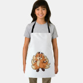 おもしろいキツネ エプロン (インサイチュ)