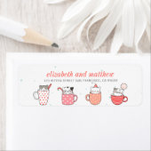 おもしろいキティキャットパーティーホリデーパーティー招待状 ラベル (インサイチュ)