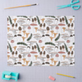 おもしろいキノコのシダ模様の贈り物 薄葉紙 (クラフト)