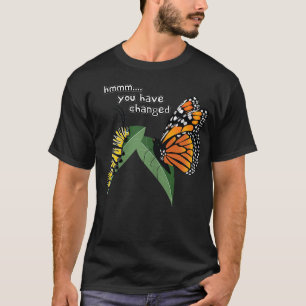 おもしろいキャタピラ間抜け(昆虫)オオカバマダラ、モナークバタフライユーモアT Tシャツ