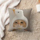 おもしろいキャットインダックハット装飾用クッション クッション (ブランケット)