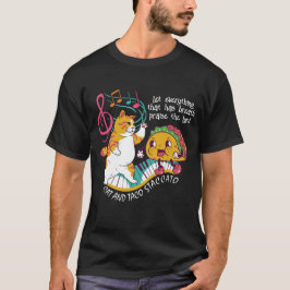 おもしろいキャットタコスタカトクリスチャン Tシャツ