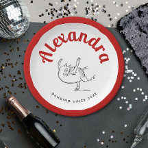 おもしろいキャットダンス赤と白バレリナエドワードリア