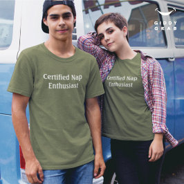 おもしろいキャラクター引用文認定昼寝愛好家 Tシャツ