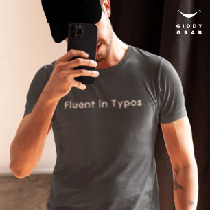 おもしろいキャラクター引用文Typosに堪能 Tシャツ