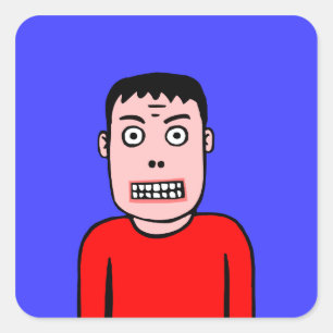 おもしろいキャラクター スクエアシール