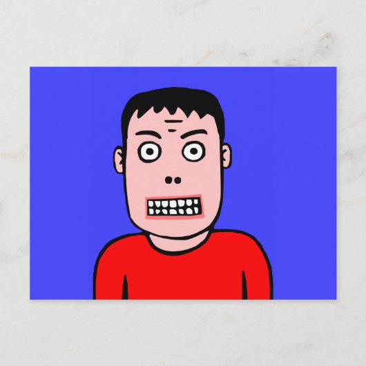 おもしろいキャラクター ポストカード (正面)