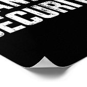 おもしろいキャンディのセキュリティの怠惰なハロウィーンの衣装 ポスター (角)