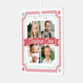 おもしろいキャンディクリスマスクルーCandy Cavee 4フォトフレーム メタルオーナメント (正面左)