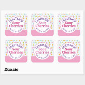 おもしろいキャンディショップ包装シール スクエアシール (シート)