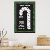 おもしろいキャンディーケーンゴール ポスター (キッチン)